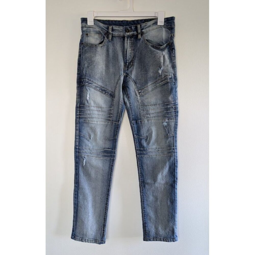 Southpole Jeans Men's Size 32x32 Skinny Distressed Streetwear Low Rise Hip Hop